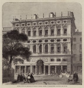Oficinas de la Asociación de Vida de Escocia, recientemente erigidas, en Princes-Street, Edimburgo de Charles Landelle